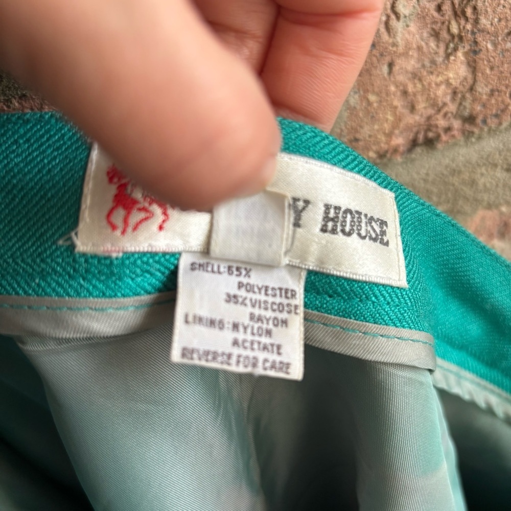 Vintage Teal Pleated Skirt fit women medium - Picture 4 of 8